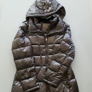 Andrew Marc Packable Parka Silver size Large